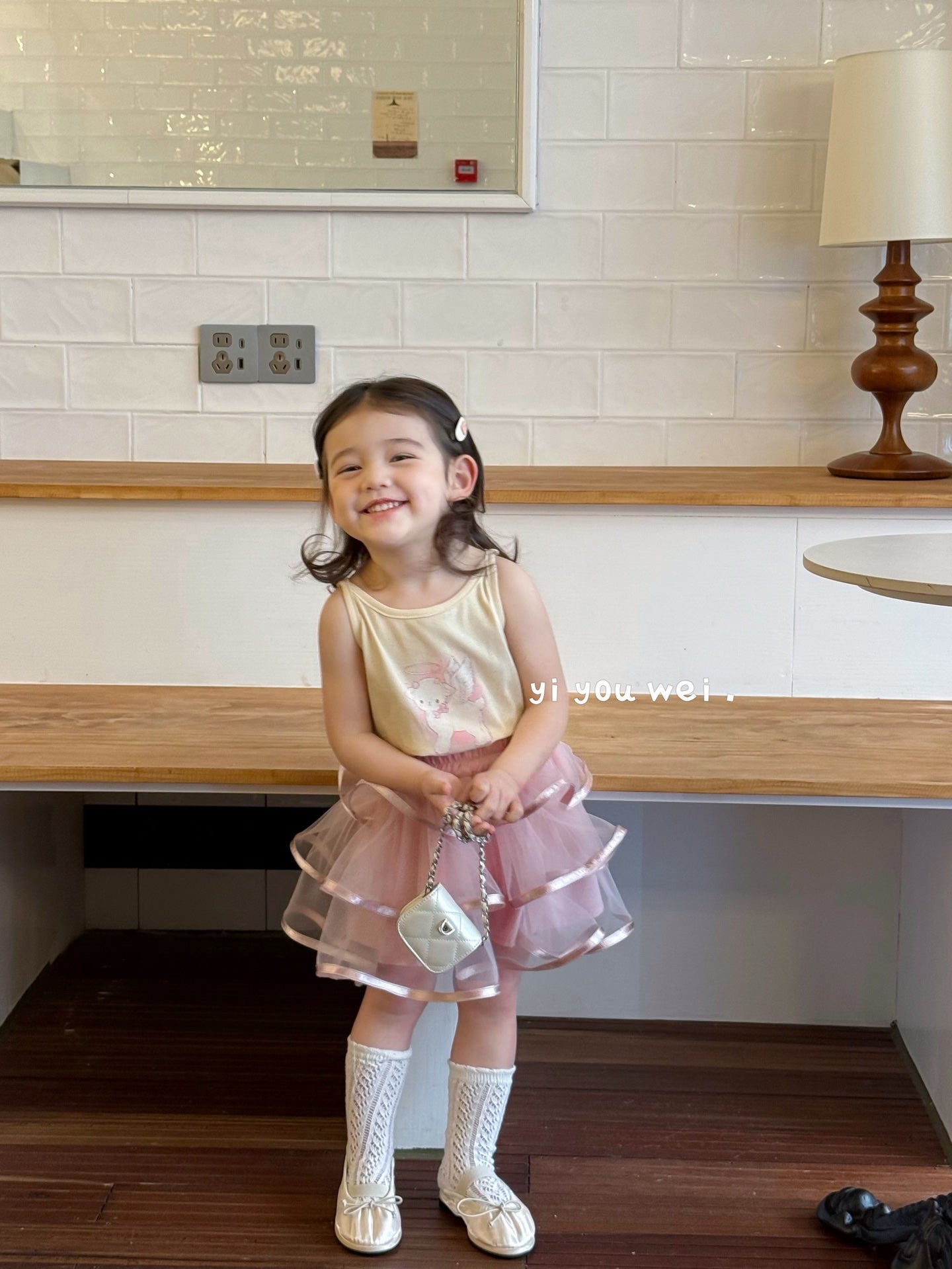 Puffy Tulle Skirt with Bow