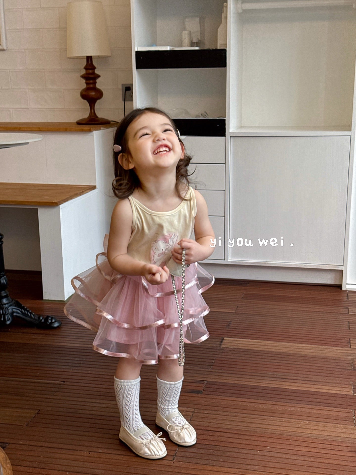 Puffy Tulle Skirt with Bow