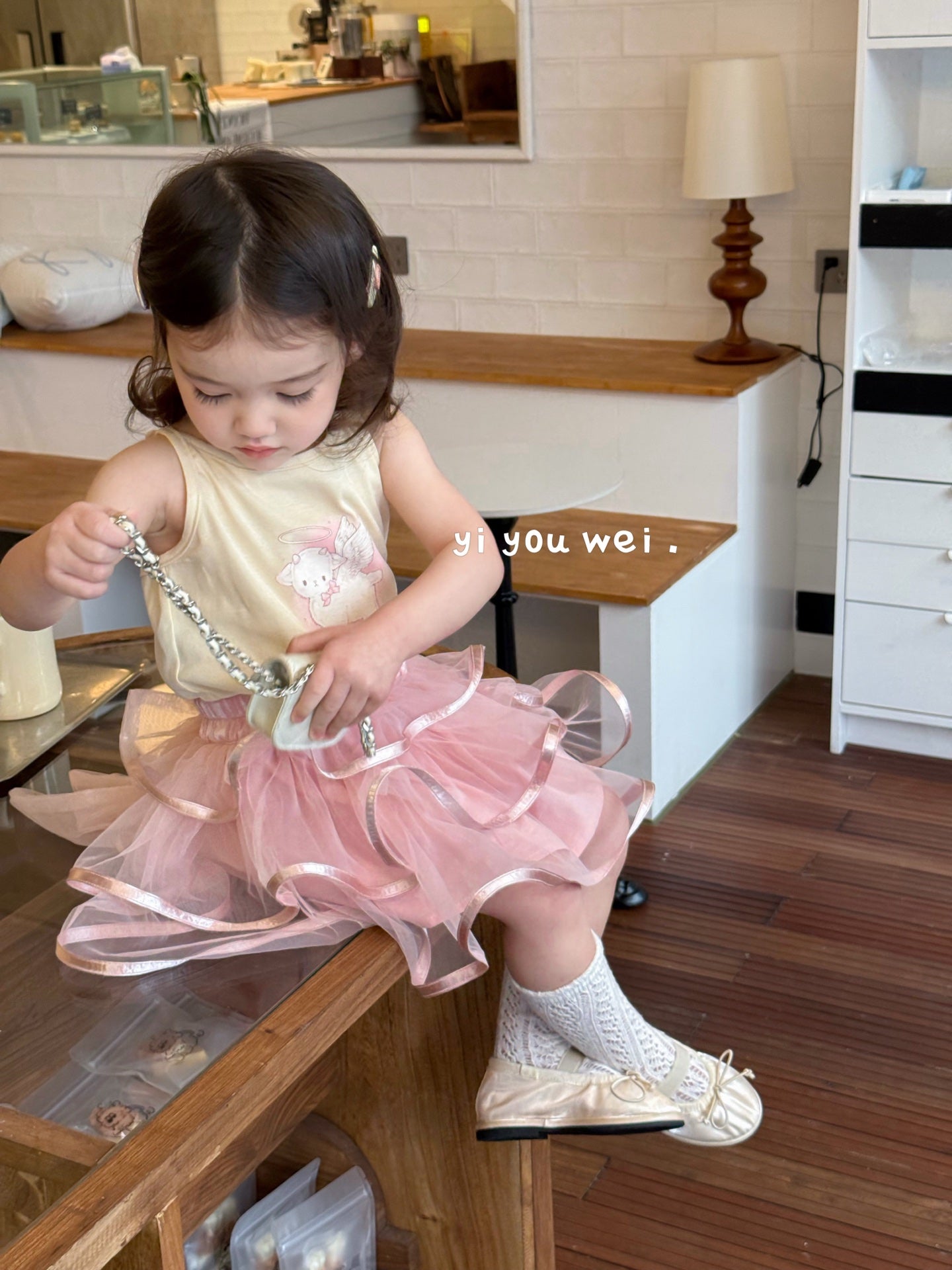 Puffy Tulle Skirt with Bow