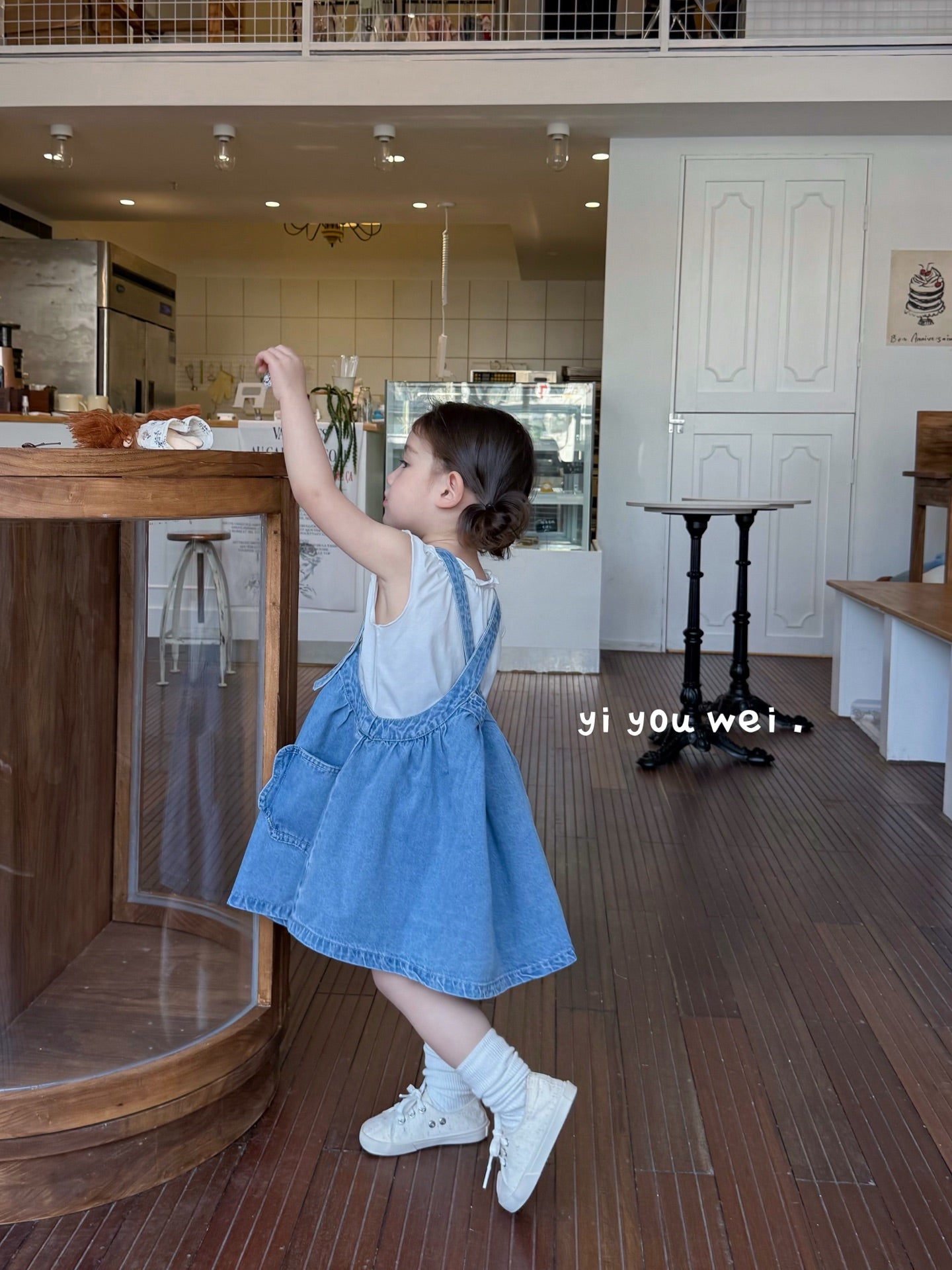 Overall Dress with T-Shirt Set (T-Shirt Style Various)